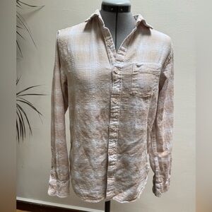 Vintage United Colors Of Benetton 100% Cotton Cozy Button Down Shirt